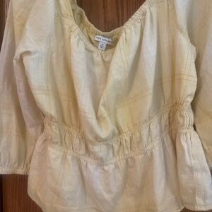 Butter yellow free assembly blouse